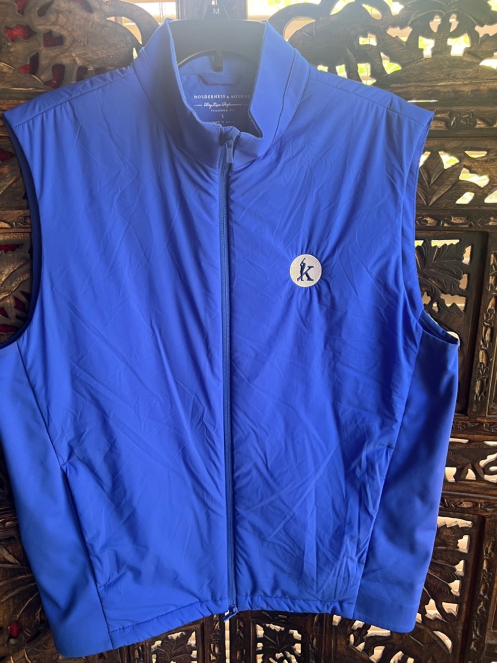 Holderness & Bourne Sleeveless Zip Front Golf Vest